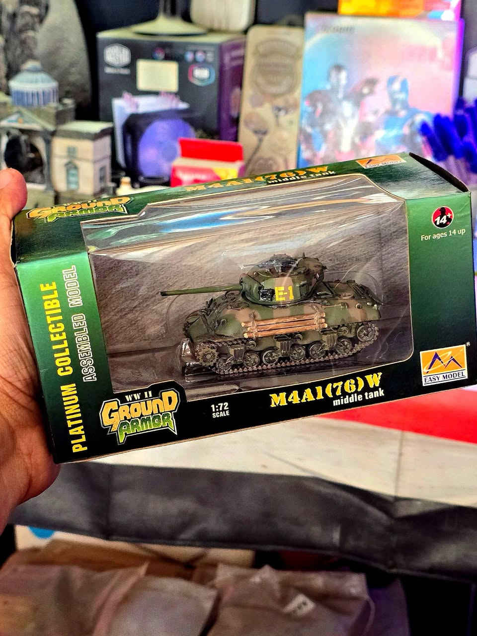 للبيع دبابة
 Easy Model M4A1(76)W: مجسم دبابة عسكرية مدرعة بمقياس 1:72 من سلسلة Ground Armor.السعر 20 الف
يتوفر توصيل للجميع المحافظات


**إذا كنت صاحب هذا الإعلان وتريد حذفه لأي سبب، رجاءا أرسل رسالة إلى الدعم الفني**