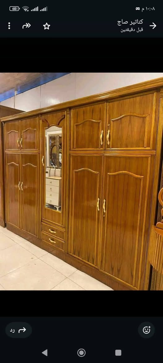 ***********عروضنا وشغلنه المعروف 
كناتير نجاره عراقي ضهر براغي جرجوبه
كنتور 2 باب 190 😍
كنتور 3 باب 280 😍
كنتور 4 باب 330 😍
كنتور 5 باب 385 😍
كنتور 6 باب 430 😍
بوفيات وغرف وكلشي متوفر وتدللون 
‏
