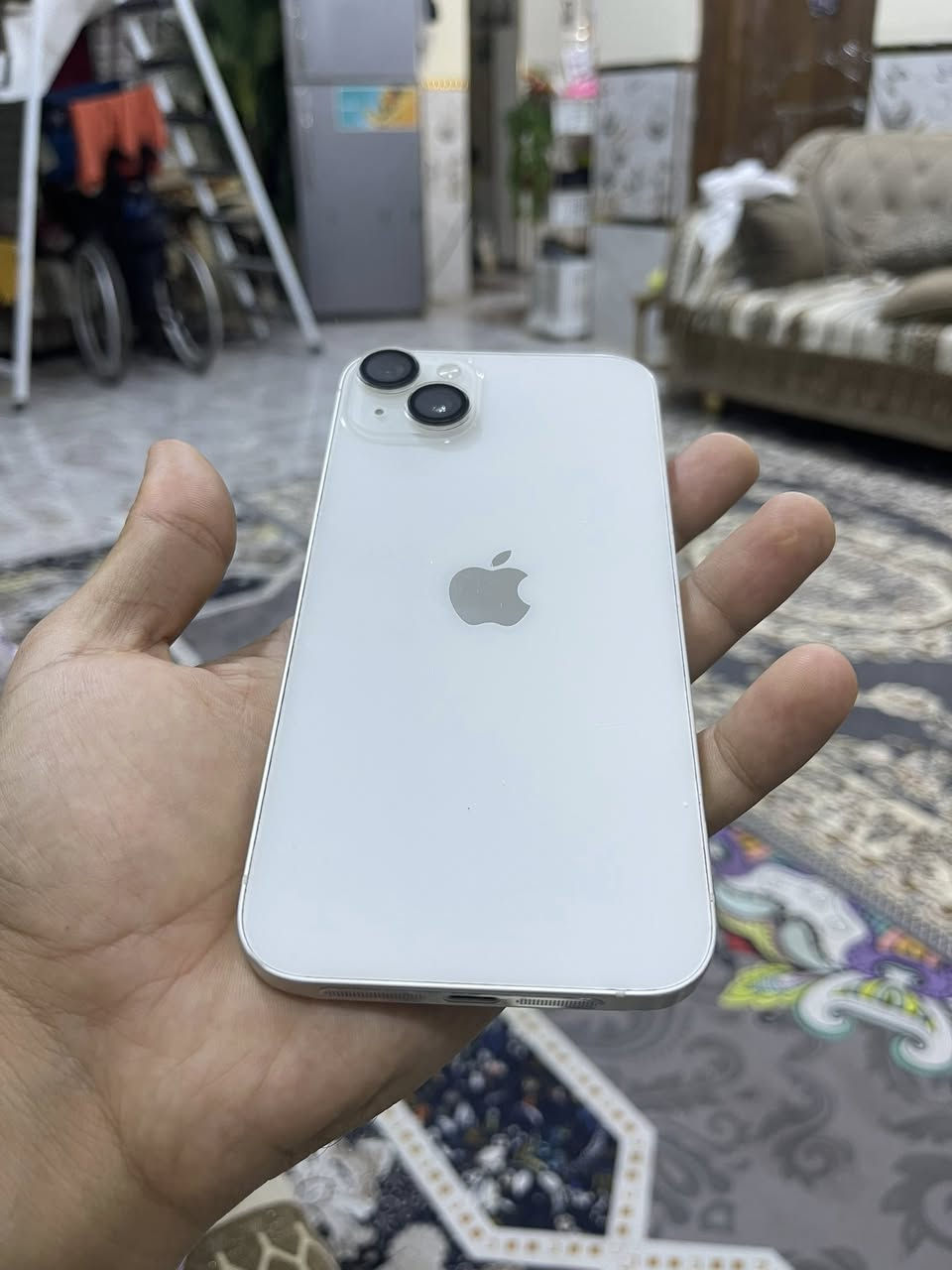 ايفون 14  بلاص للبيع فقط توصيل ماعندي شرق اوسط ماستر وتر بروف بطاريه 85 ذاكره 128 بي كم ملاحضه بالشاصي  الجهاز نظيف السعر 600 ومجال قليل عنواني بغداد التاجيات ***********
