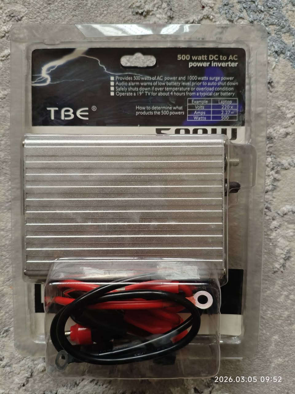 انفیرتر " عاكسة " ، جديد 500 واط نوعية زينة سعره 25 الف توصيل متوفر .


**إذا كنت صاحب هذا الإعلان وتريد حذفه لأي سبب، رجاءا أرسل رسالة إلى الدعم الفني**