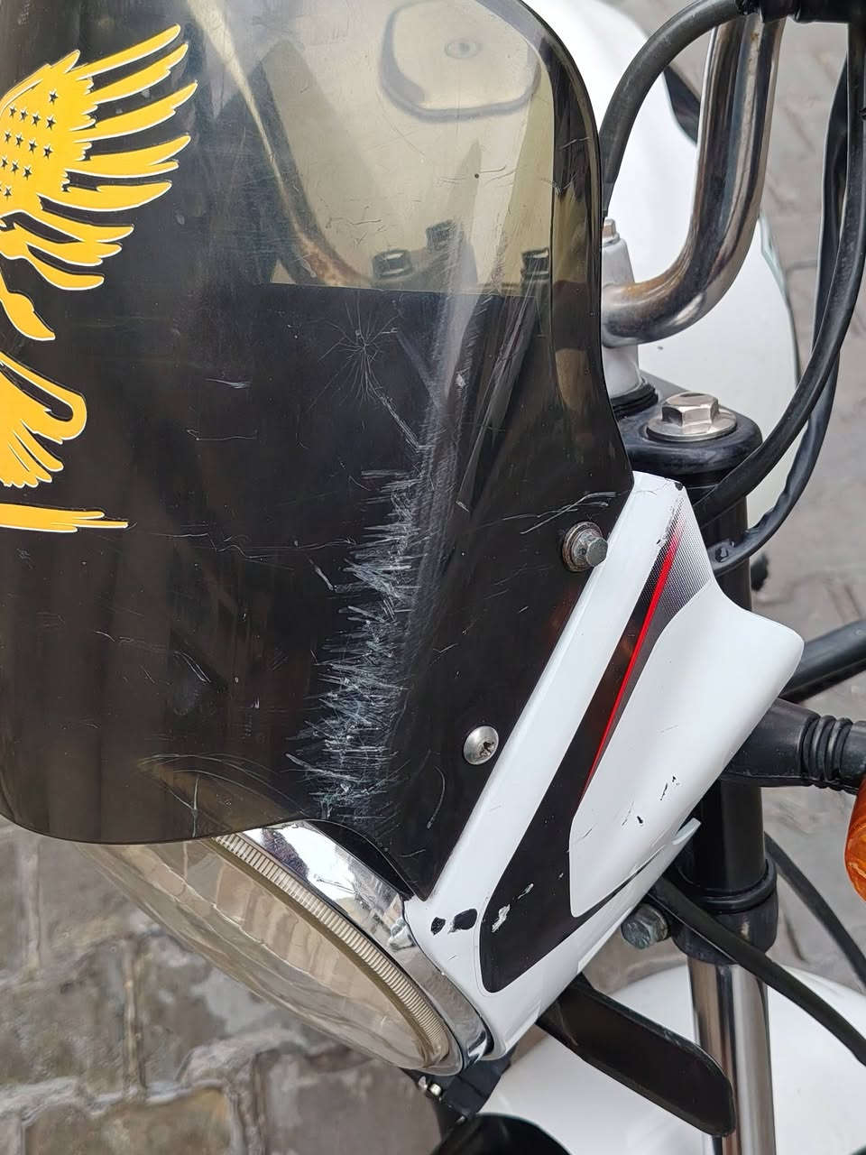 بوكسر ( كلاسيك) مديل (2021) الدرجه نضيفه مكينه كفاله الدراجه اروح بيه للشغل وارجع مرقمه رقم بأسمي الدراجه بيها نقص بس عوج قليل بلستيرن و هاي الصور طفايه بيها و قفل مال ويل بيها تايرات جدد الدراجه جاهزه عنواني الكراده او الحريه واتساب موجود *********** السعر ٢ مليون وبيها مجال
