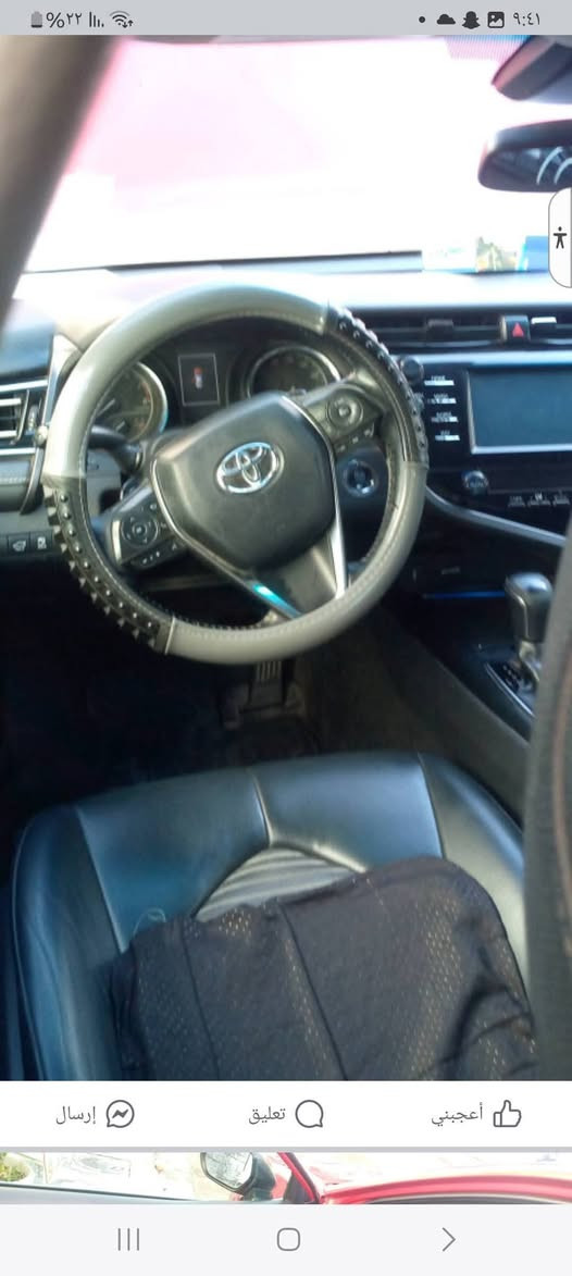 كامري ١٩ se  بيه اقل الحزام فول عده الفتحه السعر ١٥٨ العنوان بغداد حي الشباب  ***********
