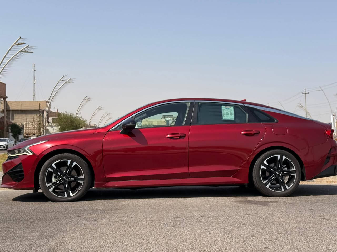 KIA K5 GT LINE 2023 أمريكي
ماشيه 17000 يعني زيرو
سنوية لل 2030
رقم بصرة حرة 
فول عدا الفتحة:
_اللون احمر غير محدد
_بصمة عدد 1
_ ترحيب عند الاقتراب
_مثبت سرعة
_نظام ABS
_مانع انزلاق
_حساس اطارات 
_شاشة كبيرة لمس
_كشافات امامية
_شاشة اعطال 
_رادار جانبي
_ نقطة عمياء 
_رادار الخطوط البيضاء 
_ اشاير + رادار باالمري  
_مقعد سائق كهرباء تدفئه مقاعد  
_الايت ثلاث عدسات +ليد 
_نظام قيادة ٤ وضعيات نورمال+سبورت+custom + ايكو سمارت
_بلوتوث +usb+auX  
_فول تحكم ستيرن 
_كير اوتو +عادي 
_اوتو بريك 
_ صندوق كهربائي
_زنون + ليد 
_التشغيل عن بعد
‏_Auto hold 
_تصميم خارجي رياضي 
_نضام الملاحة
_مصابيح ضباب LED
_محرك تيربو 1600
_ويل اكروم اسود
- تخم تايرات وكالة رياضي

***********

165$
حرة بصرة 
مكان السيارة بصرة
