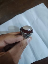 عقيق أفغاني ... حجره نادره صياغه عراقيه  مكاني بغداد 07721103864 السعر...