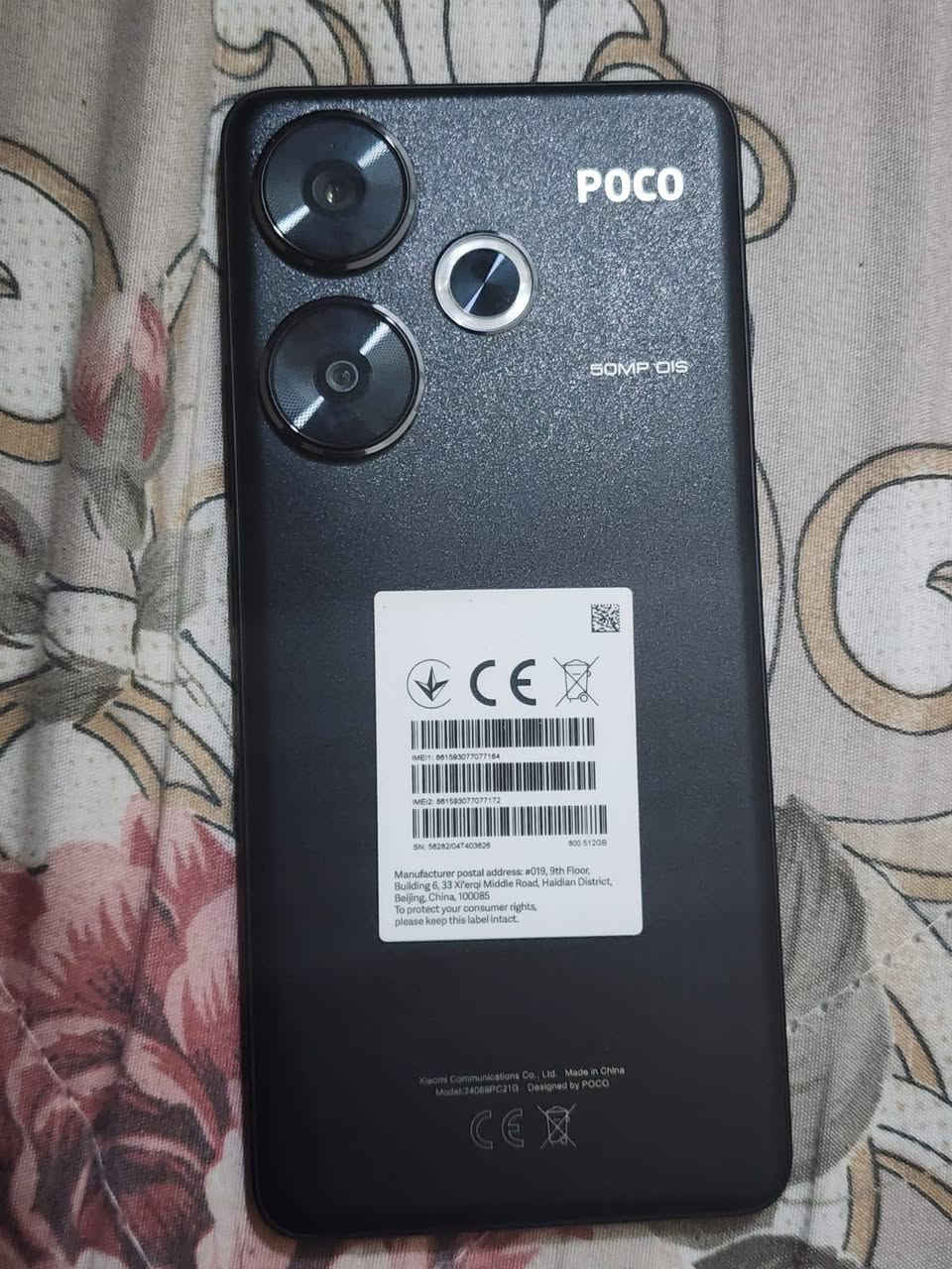 ​🔥 POCO F6 - وحش الأداء 🔥
🚀 المعالج: Snapdragon 8s Gen 3 (أداء جبار للألعاب).
​📱 الشاشة: AMOLED 1.5K بتردد 120Hz (سلاسة تامة).
​⚡ الشحن: 90 واط (شحن كامل في 35 دقيقة).
​🔋 البطارية: 5000 مللي أمبير.
​📸 الكاميرا: 50MP بمثبت بصري (تصوير ثابت).
​💾 الذاكرة: (512).
​📍 الحالة: [جهاز نظيف]
💰 السعر: [350]


**إذا كنت صاحب هذا الإعلان وتريد حذفه لأي سبب، رجاءا أرسل رسالة إلى الدعم الفني**