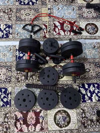 للبيع دنمبلص 2 وشفت ومطاط ثنين ومصطبة اسفل ومستوي واعلى وزن 40 كيلو سع...