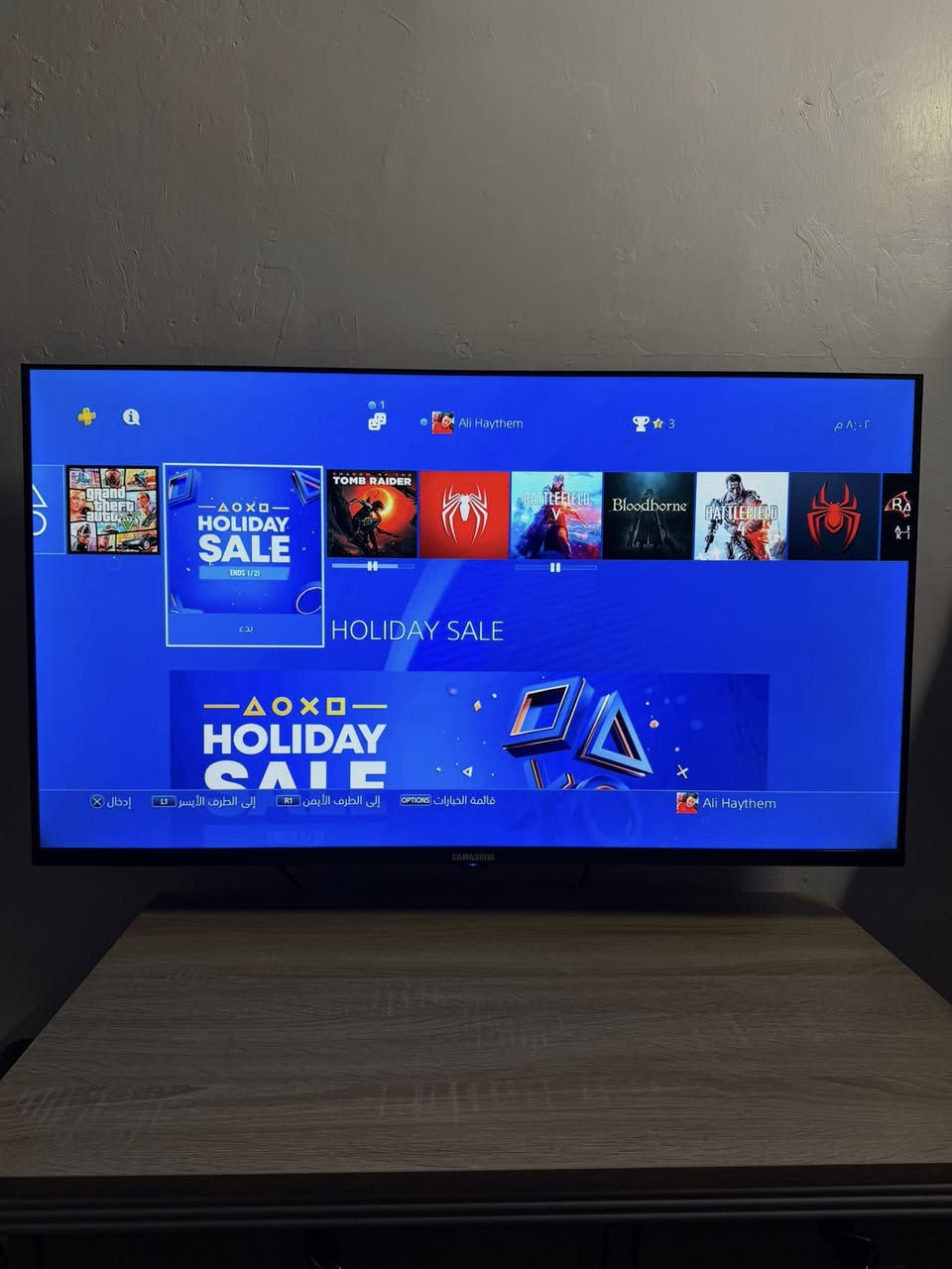 سلام عليكم بلي 4سلم  1 تيرا+كيبل HDاصلي لوك ستيكر مامفتوح سعر 230 مكاني بغداد شعلة رقم هاتف ***********
