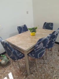 طاولة طعام • ٦ كراسي • جديدة