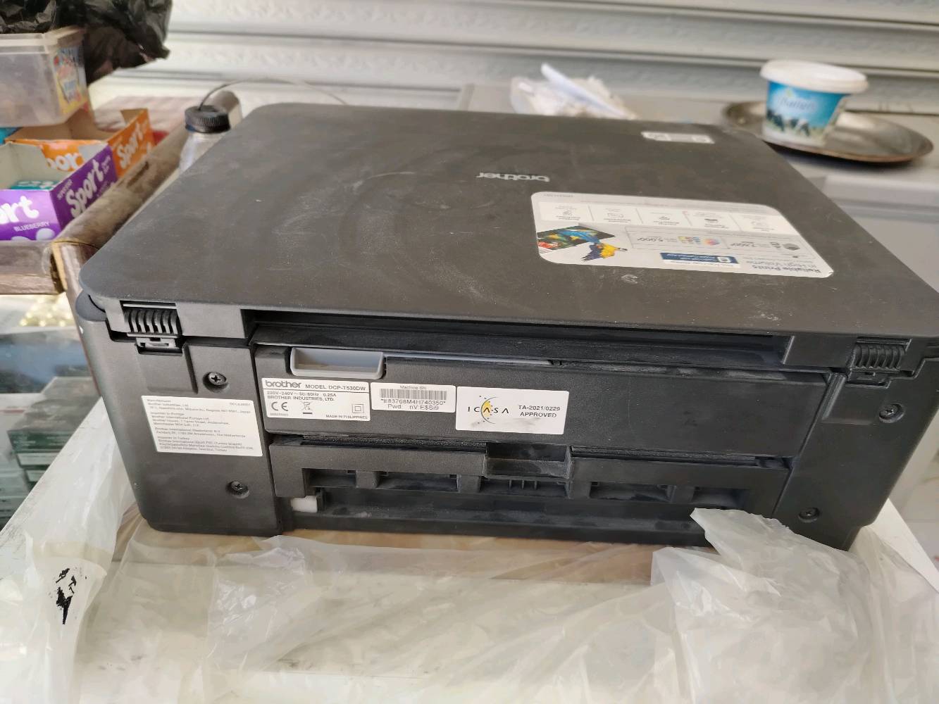السلام عليكم طابعة برذر t530 للبيع استنساخ وسكنر وطباعة كتب ملازم وجهين تلقائي سعر ١٩٥ بيها مجال مكاني ديالى بعقوبة عبور كلية رافدين *********** توضيح بطل هذا حورتها بسبب فضله تنترس كل أسبوع لازم تتنضف هيج ماتحتاج