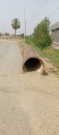 انبوب حديد • ٦م • قطر ١٠٠