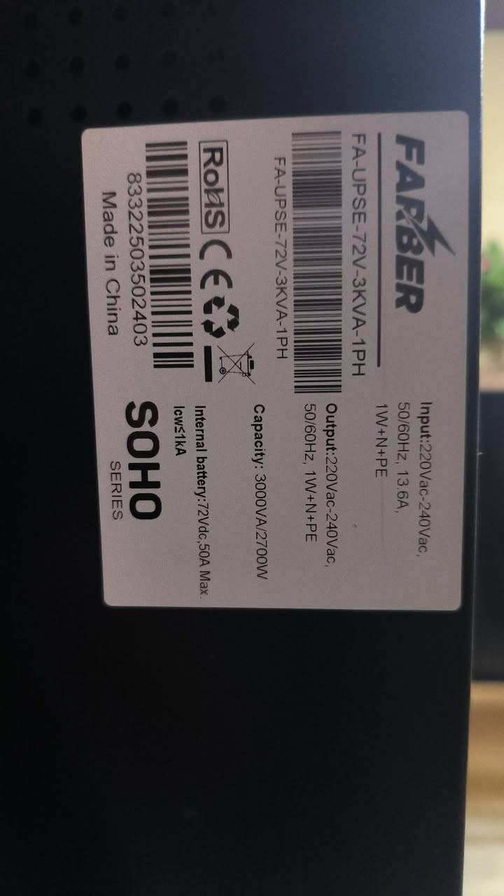 للبيع
عاكسة 13,6 امبير
3000v/2700
التفاصيل داخل الصور
مسعمل 4 اشهر 
السعر 500
الشراي يتصل
على ***********
