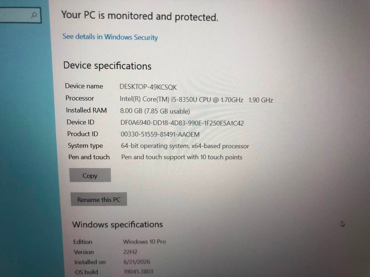 السلام عليكم
لابتوب hp 1030 x360 g3 

كوراي 5 الجيل الثامن 

رام 8 

هارد 256 m.2 

شاشه 14 full hd 

مشكلتهه اللمس متوقف ✅

الي تخدمه ينطيني سعر واني خادم 

بغداد المشتل 
***********
