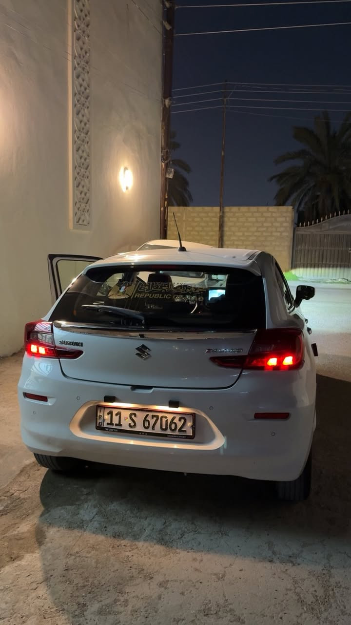 السلام عليكم
سازوكي بالينو 2023 حره ماشيه36 الف داخل الضمان رقم بغداد جديد بأسمي تحويل ثاني يوم هزه وسنويه جديده  فول مواصفات بصمة تشغيل وابواب 4 كامرات شاشه ابل كار بلي حساسات اوامر صوتيه وتحكم ستيرن وكروز سرعة شاشة ديجتال تبريد قطعتين مكينة 1500 تنفس طبيعي
مكاني بغداد الكرخ للأستفسار***********
