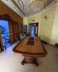 طقم سفرة • ميز خشب صاج • ١٠ كراسي