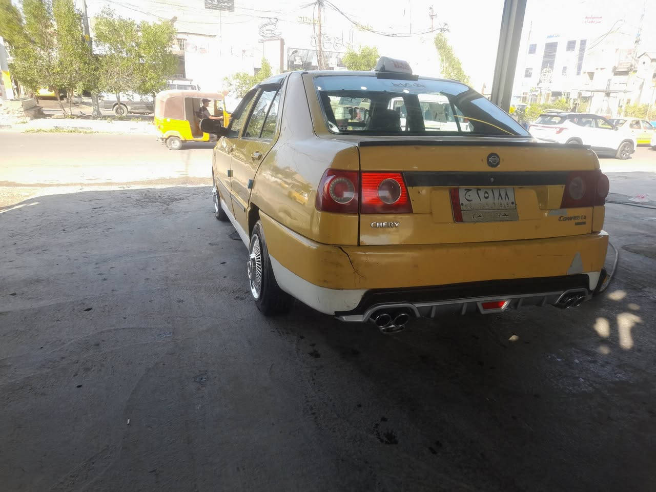 السلام عليكم شيري موديل 11 ماكينه وقير نظاف سياره جاهزه اي نقص ما بيها رقم الماني بغداد السنويه 28 راعيها مسافر فقط تخم تاير جديد مكاني بغداد السعر 13 الاتصال على هذا الرقم***********
