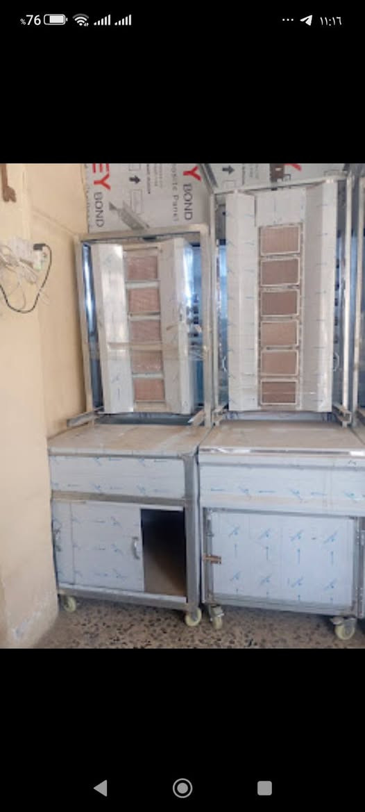 للبيع شوايات كص ام السته مزتوجه 🎁
يوجد سلايت ويوجد ثابت 
شوايه دجاج ام السته وام الثمانيه 
عجانات سوريه من الخمسه كيلو الى الخمسه وسبعين كيلو 
مكان العلاوي شارع شيخ معروف قرب سوق هرج 
رقم تلفون[***********]،
