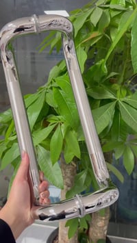 مقبض زجاجي • ستانلس ستيل • ٤ انحناءات