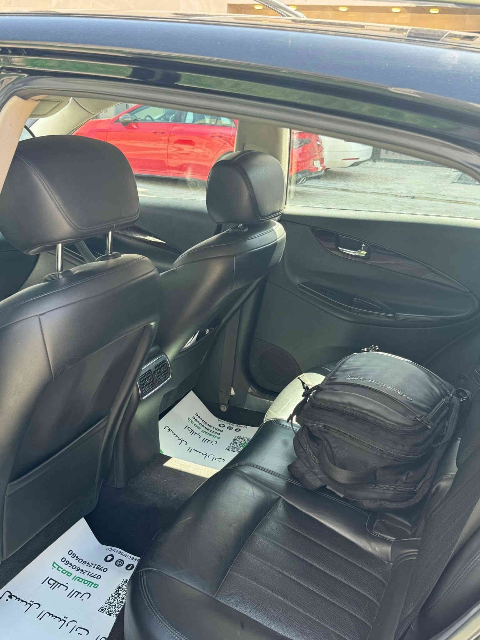 Qx50
انفنتيQX50 موديل 2017
محرك 6 سلندر / 3700
رادار 360/اربع كامرات
بصمه ابواب
كشنات تدفئه كهربائي خزن ميموري
فتحه سقف
ماشيه 73الف ميل
وارد امريكي حادث موجود في الصور  
السعر 130ورقه وبيها مجال 
 بغداد اليرموك
الرقم ***********
