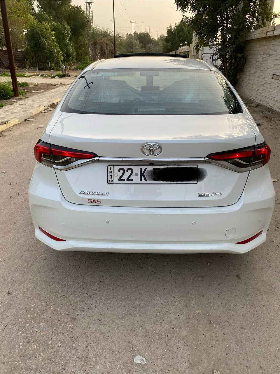 سلام عليكم
كورلا 2020 خليجي بانزين اصلي مكفولة من صبغ بيه بارد 3 مكانات                   وبيه رصعات خفيفة كلش شركة ساز   
رقم اربيل الجديد
باسم عربي موجود بغداد  
مواصفاتها
محرك 2000
منضومة زينون 
حساس امامي خلفي 
بروجكتر 
تحكمات ستيرن جهتين
كاميرا 
تبريد قطعتين 
ايرباك
نظامين قيادة sport و normal
نظام Eco لتقليل صرف البنزين 
مداخل ABS عدد 4 
السعر 151 وبيه  مجال بسيط
مكاني بغداد حي العامل  
الرقم*********** بغداد, العراق
