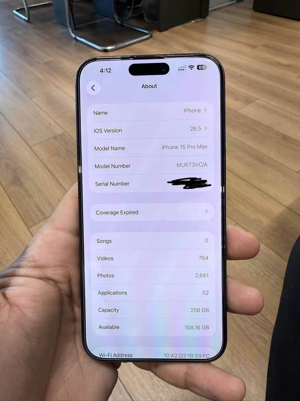 iphone 15 promax 
نه كراوه به شه رتي هه موو شتيك 
هي ده ست خومه 
٢٥٦ گيگا 
١ سيم و يسم 
پاتي ٩٠ بيلاد
تب.سليماني السليمانية, العراق


**إذا كنت صاحب هذا الإعلان وتريد حذفه لأي سبب، رجاءا أرسل رسالة إلى الدعم الفني**