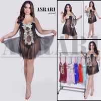 ثوب شيفون • قطعتين • افريه سايز