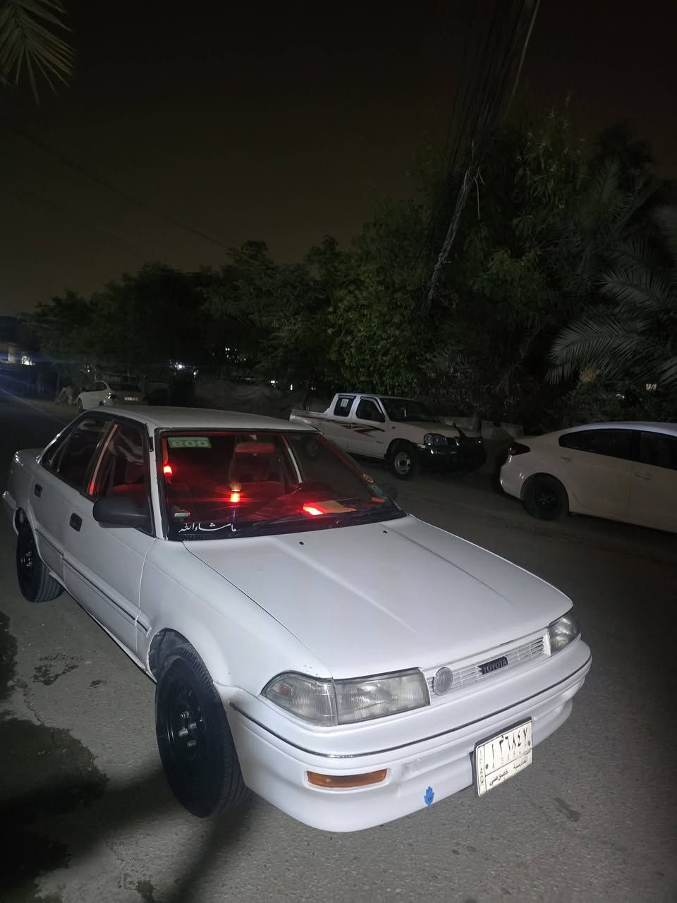 كورله ١٩٩١
السياره نضيفه
كير محرك جدد
الحداديه نص عمر
دواخل جديده
سنويه لل٢٧
رقم قادسيه بسمي تحويل ثاني يوم
السعر ٥٣ وبيهة مجال 
***********
مكاني نجف حي الانصار
