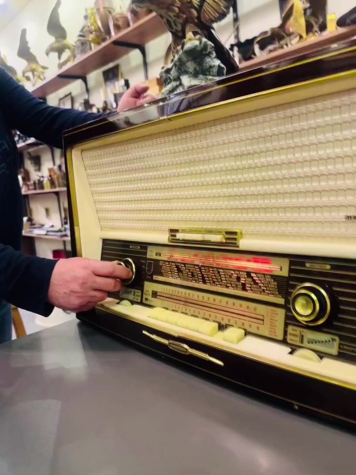 راديو لمبات الماني ماركة SIEMES5 4موجات مع موجة اف ام عالي الجودة
العرض 65 سم
الارتفاع 38 سم
العمق
28 سم
درجة نظافة 95‎%‎
*********** واتساب المحل في السليمانية يوجد توصيل
