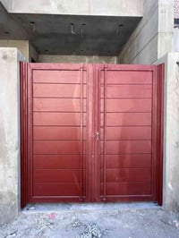 الحمدالله دائما وابدا ❤️ باب خارجي مع كتيبه حمايه  🏠  وعمل كافه لوازم ...