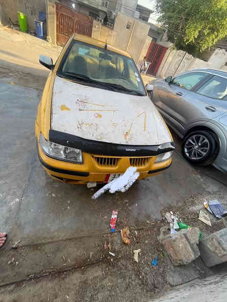 ﷽ 
السلام عليكم 
سمند موديل2011للبيع 
رقم بغداد انكليزي 
 السنوية لل2029 بااسمي تحويل ثاني يوم
مصفرة هيئة وغرامات 
محرك بي خيط تبخير خفيف
كير مكفول خير من الله 
بدون حادث لاتبديل فقط طخة باب السايق وراجعة على البارد 
غرفتها كلها جديدة بالجيس
حدادية صدر جديد
تخم تاير جديد
باتري جديد،/سلف جديد،/داينمو جديد،/راديتر جديد
بيها ملاحظات بسيطة
كهربائيرات كلها شغالة خير من الله 
السعر((32))وبيها مجال للشراي 
العنوان/بغداد /البلديات
الهاتف/***********
