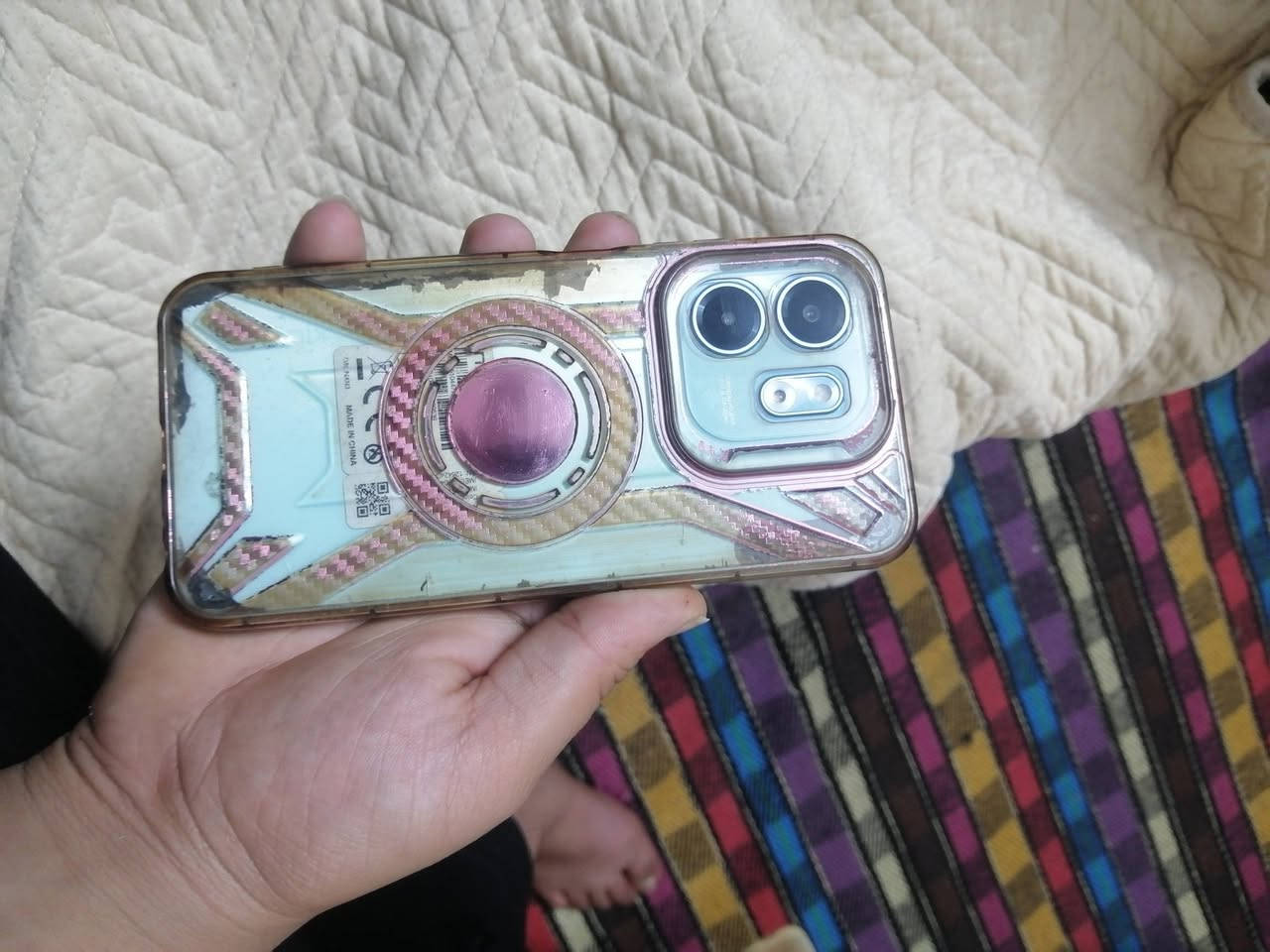 السلام عليكم للبيع انفينكس سمارت 9 ذاكره 128 بطاريه 5000 الجهاز فقط فطور بالشاشه والظهر السعر 45 وبي مجال مكانه بغداد العبيدي ابو 30 لا تعلق رقم الاتصال ***********
