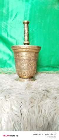هاون • هاون منقوش • هاون قياس 18 • ديكور مطبخ • ديكورات • تحف منزلية