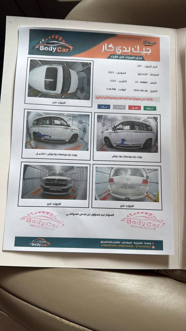 السلام عليكم لاندكروز GXR متاح للبيع الموديل 21 شركات  التفاصيل  موجوده بالصور والسونار  ماشيه 116 
الرقم اربيل مكانها  الكوت 
السعر 515  قابل للتفاوض  
***********
