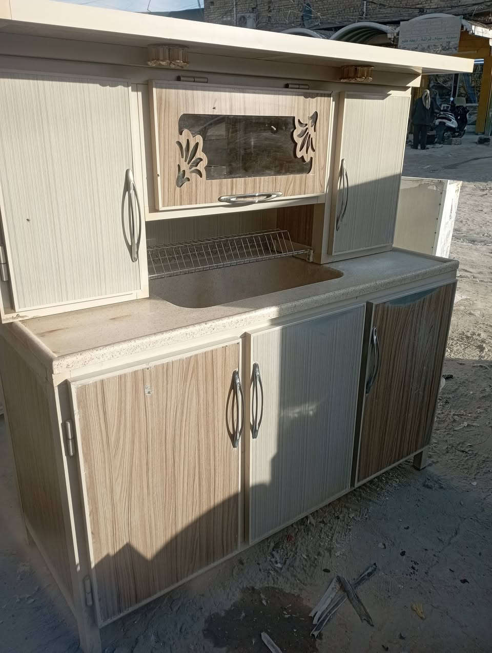 كاونتر قياس مترين ونص مع سنك مرمر قياس متر ونص للبيع واتساب *********** نجف
