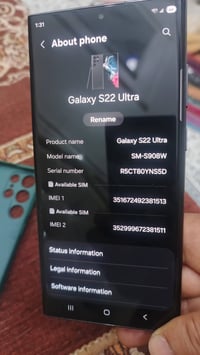 S22 امريكي خط واحد جهاز نظيف شرط الفحص ذاكره 256 فقط بي فطر ناعم بالكل...