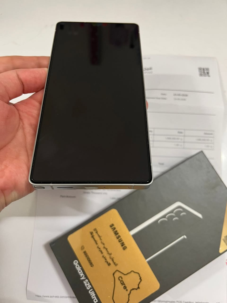 S25 ultra  اشتريته قبل اسبوع وحطيتله شاشة ضد الكسر وكفر ودرع كامرات بعدني ما مستعملته بس مفتوح من الباكيت نفس ما موضح بالصور التاريخ ووصل الضمان والسعر  وكالة عين الفهد شرق اوسط للبيع مستعجل اللي يريده يراسلني


**إذا كنت صاحب هذا الإعلان وتريد حذفه لأي سبب، رجاءا أرسل رسالة إلى الدعم الفني**