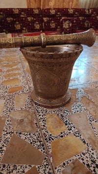 هاون • منقوش • ديكور