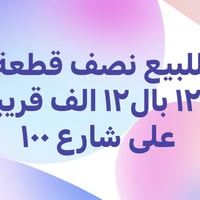 شارع ١٠٠ • ١٢٥م • للبيع