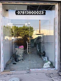 تنفيذ اعمال واجهات الزجاج 10ملم 07813600023