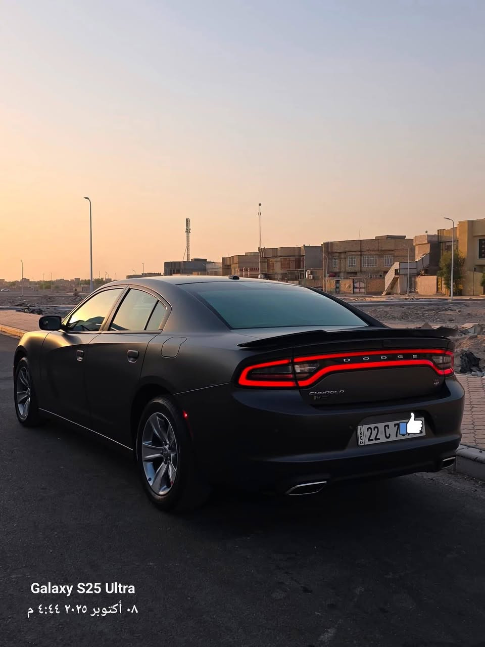 دوج تشارجر خليجي2021 (كولدن كارز) بكفالة 
العداد: 50 ألف كم فقط قابل للزيادة
مغلفة حماية نانو PPF مات (مدفوع عليها 1400$) 
السيارة نظيفة بمعنى الكلمة استخدام شخصي وبالعافية للي صير من نصيبة  تم الشراء سنة 2022/10 
العنوان/ البصرة -الزبير
 السعر: 285 $
***********
