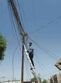 من رخصت الادمن كادرنا متخصص بتنضيف وتصفيه المولدات وترتيب الوايرات بدو...