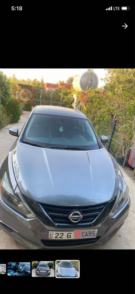 nissan altima 2018 Sv plas
ئالتیما ٢٠١٨ پڵس فوول مواصەفات بە شەر مواصەفاتی لە SL زیاتر بی
ڕەنگ نەفتی مەکینە ٢.٥ هەتا بڵێی بێ مەسرەفە رەقەم و سەنەوی نوێیە بە ناوکردن بە شەرت 
گێر و مەکینە و کارەبایاتی هەمووی بەشەرت مواصەفات سلاید کوشن کامل جلد کوشین کارەبای و هیتەر سوکان هیتەر ناو لایت ڕەش 
١٠١میل ڕۆیشتیە 
١ پارچە کلێرە
٢ پارچەی سبوغە   هەندەک ژۆرێی هەیە بێ ئێرباگ 
ئێرباگی بەشەرت 
نرخی ١٢٢$
***********
هەولێر أربيل, العراق
