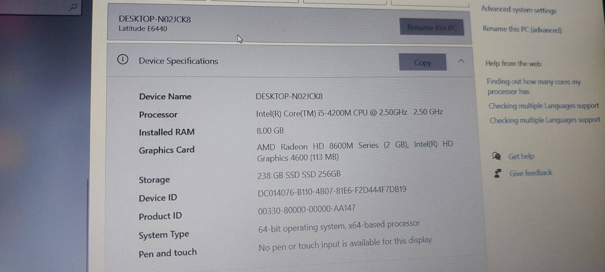 لابتوب ديل للبيع لقطة ونظافة فول حاسبة عملية وتتحمل كرف الموديل Dell Latitude E6440 معالج قوي Intel Core i5 جيل رابع رام 8 كيكا يمشيك براحة وهارد SSD حجم 256 كيكا يخلي الجهاز طيارة بالفتح والاستخدام والحلو بيها كارتين شاشة مدمج والثاني منفصل AMD Radeon بحجم 2 كيكا يفيدك بالتصميم والبرامج وتجي وياها جنطة وشاحنة متوفرات وكاملات الجهاز كلش نظيف ويصلح لكل الاستخدامات السعر 300 ألف قفل من الأخير المكان بغداد للشراء أو الاستفسار خابرني على هذا الرقم ***********
