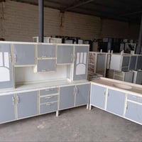 كاونتر المنيوم • مترين ونص • سنك مرمر ١م٢٠سم