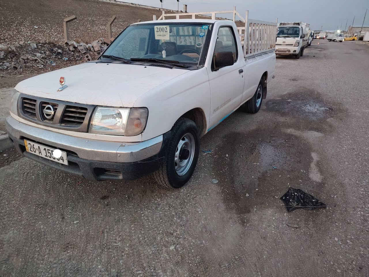 نيسان. موديل 2002رقم صلاح الدين رقم جديد دولي. سنويه مشرو ع وطني لحد٢٩. شرط تحويل. بطاقة بنزين. محرك. كير. كهربائيات. صدر. تخم تاير. تدفه. شاصي. كوله شرط. سياره بدون حادث. اوتبديل. فقط صبغ اقل. من. حزام. جمالية. بسبب التقشير للاستفسار أكثر ***********.مكان السياره كركوك *********** السعر ٧٢$بي مجال قليل.
