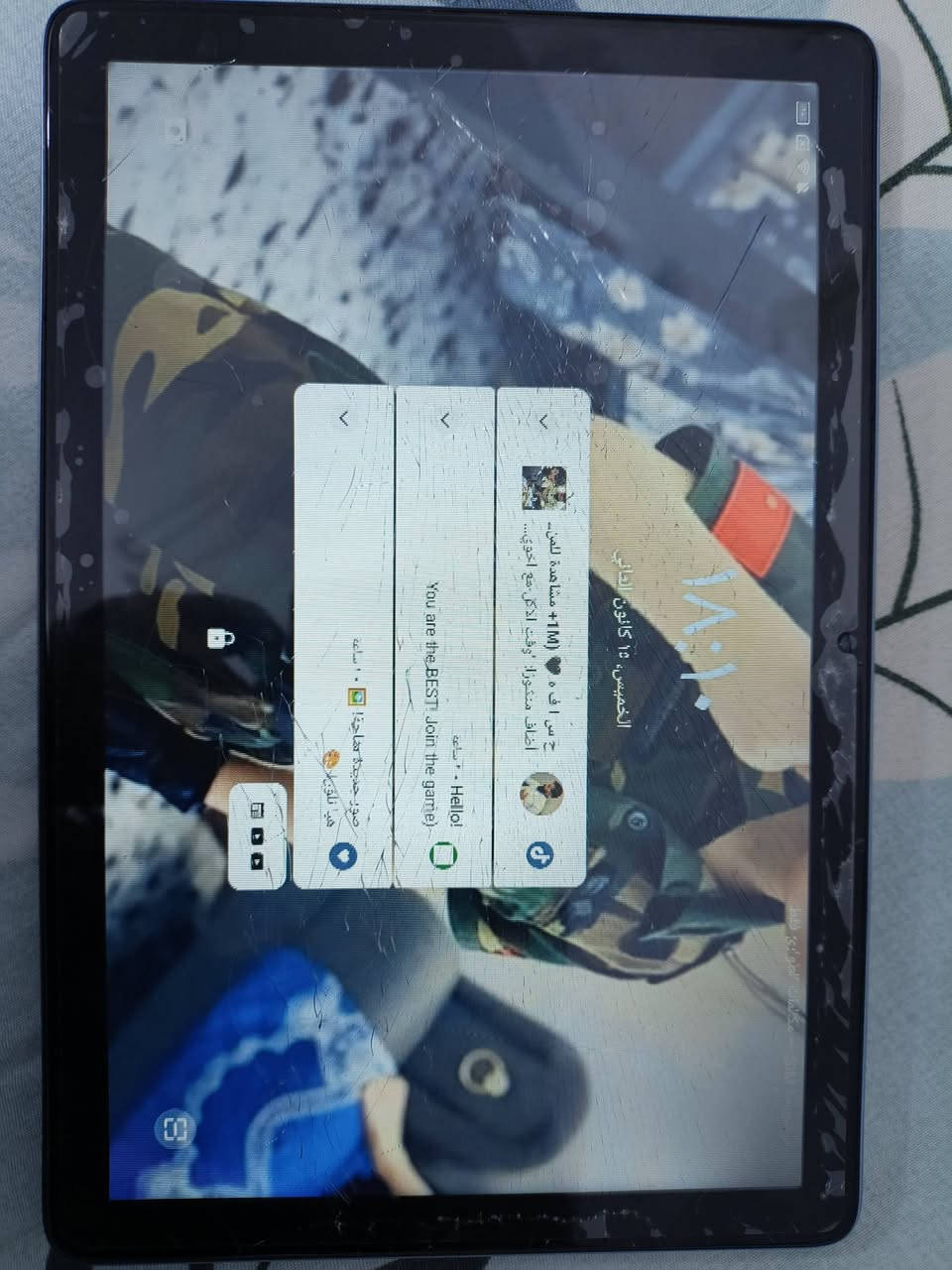 السلام عليكم ايباد BIackviewذاكره 128 عشوائي8/16 شاشه كسر او كلاسه ما اعرف جهاز جديد او وكع من ايد بنتي او تعلي وتنصير صارن قويات السعر50 قفل العنوان بغداد البياع الرساله الثانيه ***********
