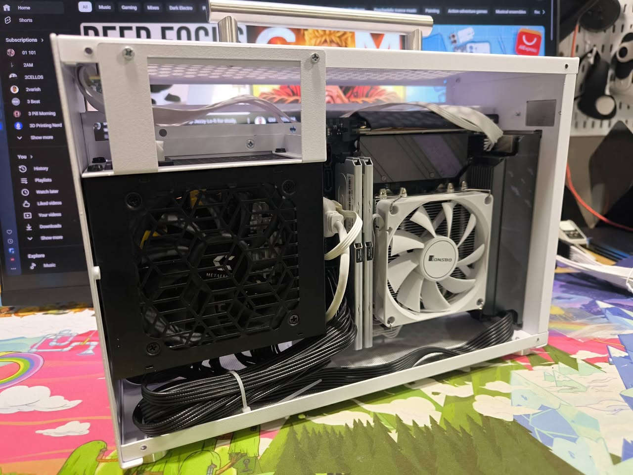 Itx pc بدون كارت وهارد 
جمعتهة مابقت عندي فلوس اكملها بسبب الضروف و الاسعار الجديدة 

B650i night devil 
R5 7600x
Jonsbo low profile cooler 
16gb ddr5 
Metalfish t60 case 
Metalfish 500w sfx psu
Pcie gen4 riser cable 

السعر 750 الف توصيل موجود


**إذا كنت صاحب هذا الإعلان وتريد حذفه لأي سبب، رجاءا أرسل رسالة إلى الدعم الفني**