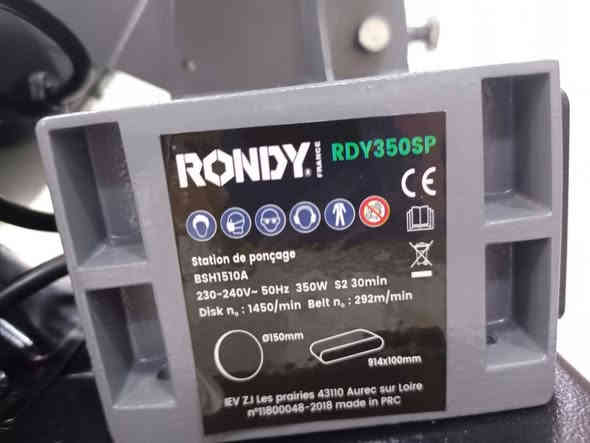 كود 37971
جهاز سنفرة شريطي و دائري طول شريطي 915 ملم و الدائري 150 ملم جهاز ماطور قدرة مالته ٣٥٠ وات ماركة RONDY جهاز تجي لوك جديد غير مستخدم. 
سعر: 90 الف 
للاستفسار راسلنا على ماسنجر او واتس اب 
***********
***********
