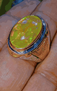 نوادر الؤبال السترالي طبيعي صياغة 
الفنان حسنين التميمي ذهب خليجي 21 

***********
