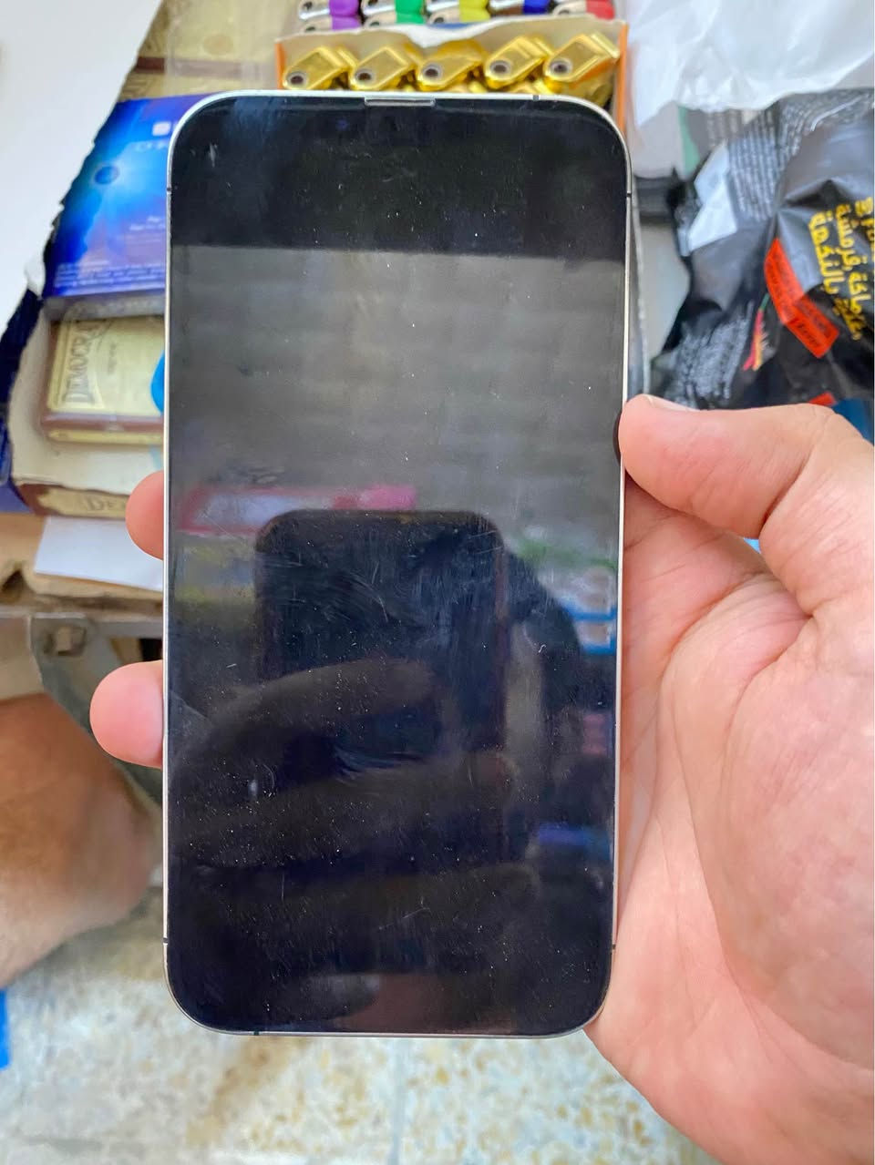 ايفون 13 pro max 📱
البطاريه 80 🔋
الذاكرة 256 📀

تلفون جديد جدا استعمال قليل 
كولشي ممبدل بيه فيس ايدي شغال واتر بروف شغال

الموقع الشعب حي البساتين

الرقم للواتساب الاستفسار
***********

السعر ٧٥٠ بغداد, العراق
