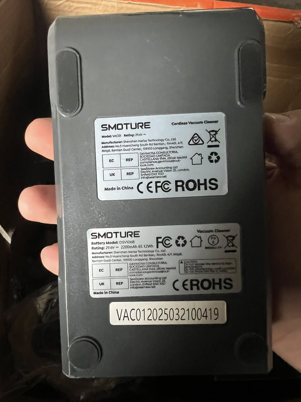 ٨ بطاريات شحن متوفرة الآن ⚡
من ٣ أنواع مختلفة وجميعها مضمونة العمل وبحالة جيدة.

🔋 فولتية البطارية: 29.6v
📦 الكمية محدودة

للاستفسار أو الحجز أرسل رسالة خاصة


**إذا كنت صاحب هذا الإعلان وتريد حذفه لأي سبب، رجاءا أرسل رسالة إلى الدعم الفني**